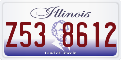 IL license plate Z538612