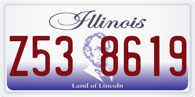 IL license plate Z538619