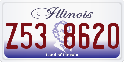 IL license plate Z538620