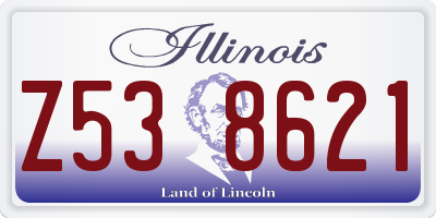 IL license plate Z538621
