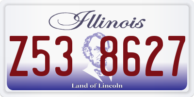 IL license plate Z538627