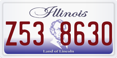 IL license plate Z538630