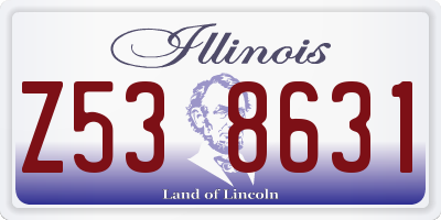 IL license plate Z538631