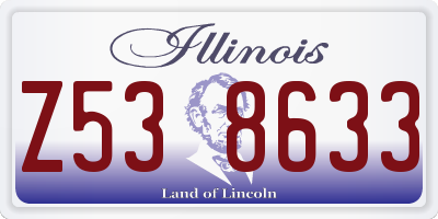 IL license plate Z538633