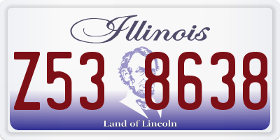 IL license plate Z538638