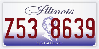 IL license plate Z538639