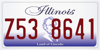 IL license plate Z538641