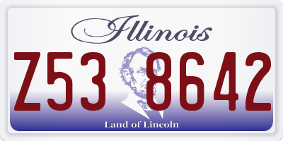 IL license plate Z538642