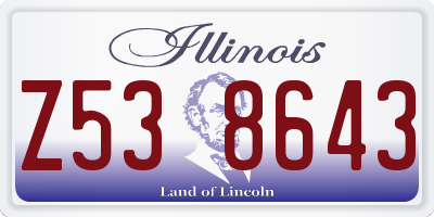 IL license plate Z538643