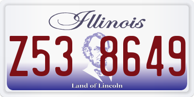 IL license plate Z538649
