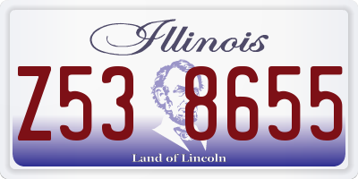 IL license plate Z538655