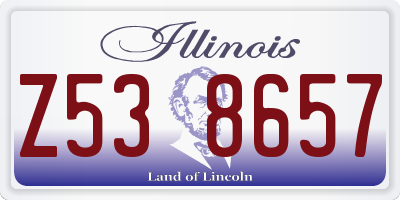 IL license plate Z538657