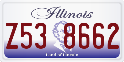 IL license plate Z538662