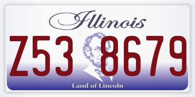 IL license plate Z538679
