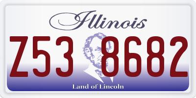 IL license plate Z538682