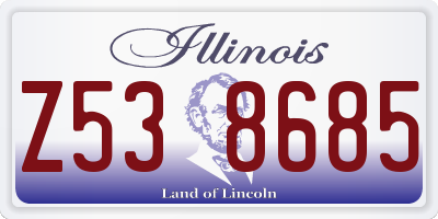 IL license plate Z538685
