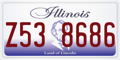 IL license plate Z538686
