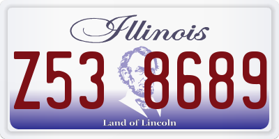 IL license plate Z538689