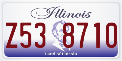 IL license plate Z538710