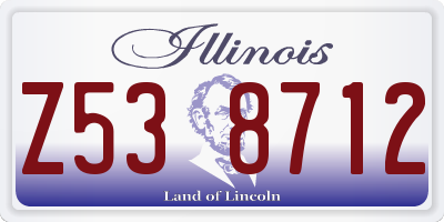 IL license plate Z538712