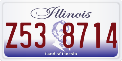 IL license plate Z538714