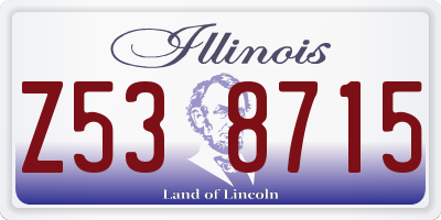 IL license plate Z538715