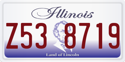 IL license plate Z538719