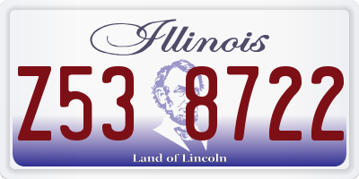 IL license plate Z538722