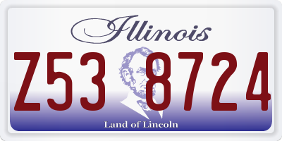 IL license plate Z538724