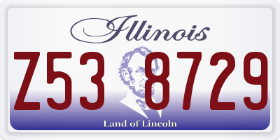 IL license plate Z538729
