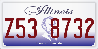 IL license plate Z538732