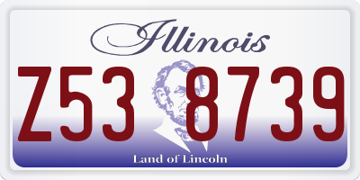IL license plate Z538739