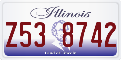 IL license plate Z538742