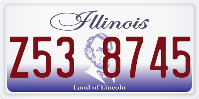 IL license plate Z538745
