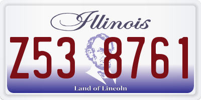 IL license plate Z538761