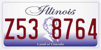 IL license plate Z538764