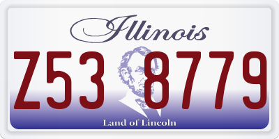 IL license plate Z538779
