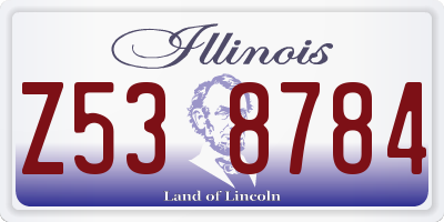 IL license plate Z538784