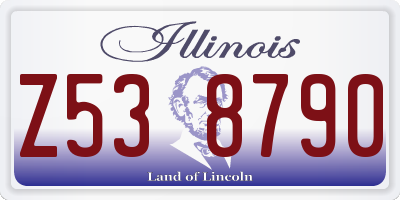 IL license plate Z538790