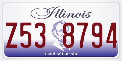 IL license plate Z538794