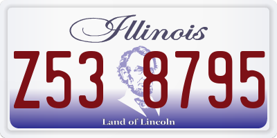 IL license plate Z538795