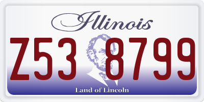 IL license plate Z538799