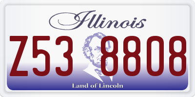 IL license plate Z538808