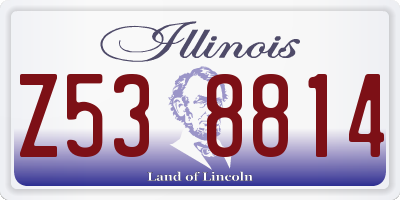 IL license plate Z538814