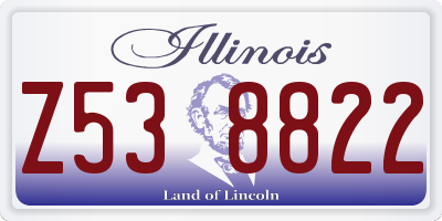 IL license plate Z538822