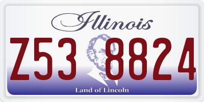 IL license plate Z538824