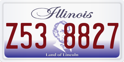 IL license plate Z538827