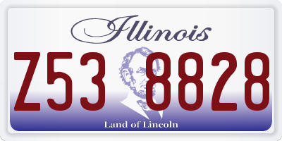 IL license plate Z538828
