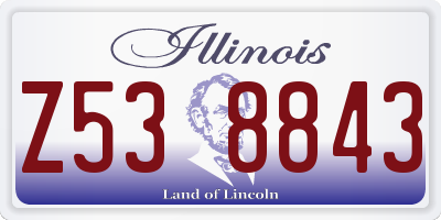 IL license plate Z538843