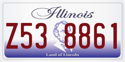 IL license plate Z538861